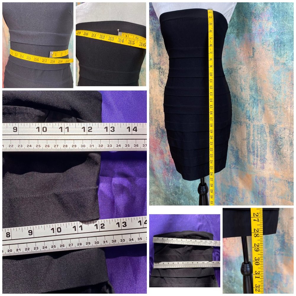 Ruby Rox Strapless Bodycon Rayon Blend Black Dres… - image 7